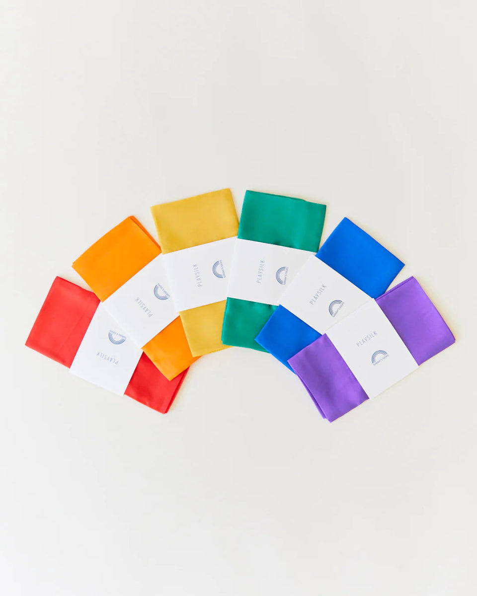 Sarah’s Silks Rainbow Playsilk Set ONETESSORI